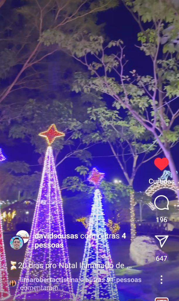 Um vídeo do majestoso Natal Iluminado de Caxias que encanta as