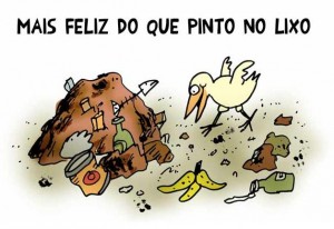 » Por que ficar feito pinto no lixo?