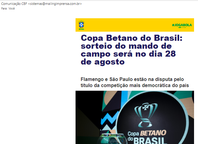 Flamengo X São Paulo Copa Betano Do Brasil Sorteio Do Mando De